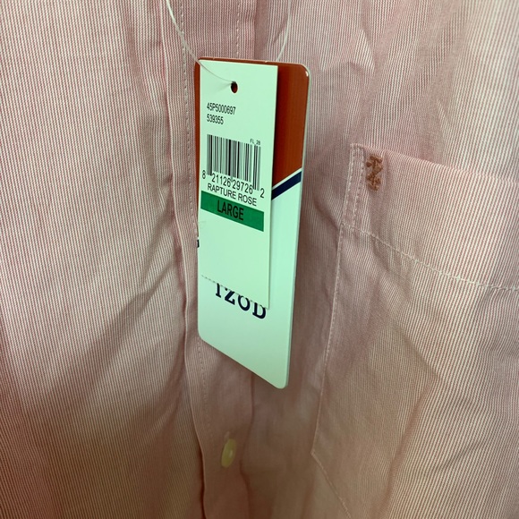 Brand new IZOD button down. Size (L) Salmon color - Picture 4 of 8
